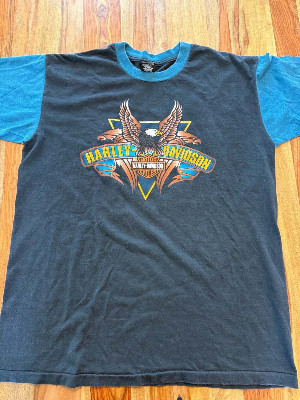 Vintage 1995 Harley Davidson Black Hills Double Sided T-Shirt XL
